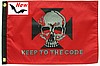 Keep to the Code 12"x18" Flag